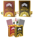 Cartes à jouer COPAG Texas Hold'em en plastique de haute qualité (à l'unité)