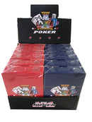 100% plastic poker cards (per unit)