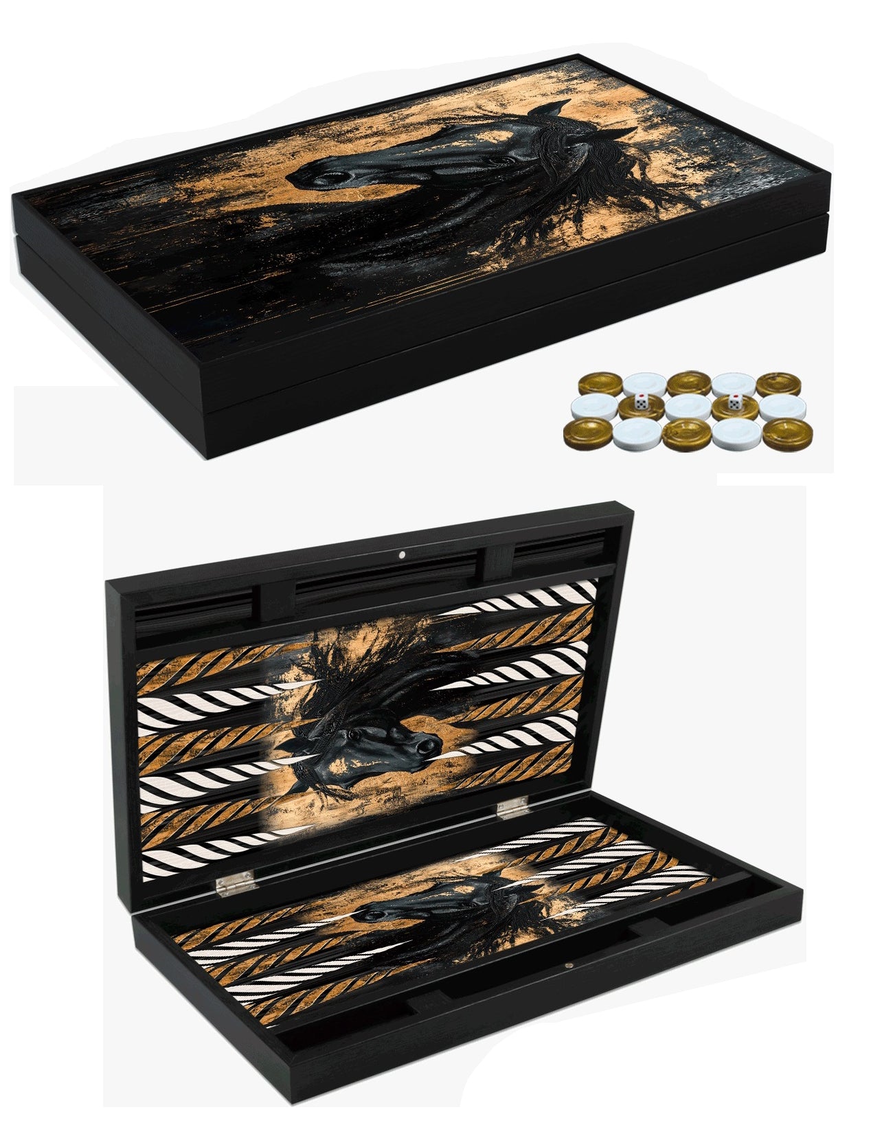 Plateau de backgammon en bois de haute qualité