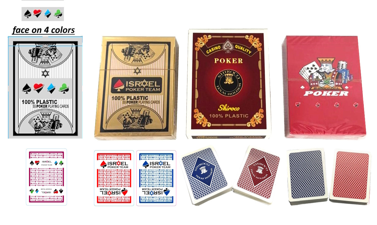 קלפים לפוקר שירוקו קומבו (4 י"ח)