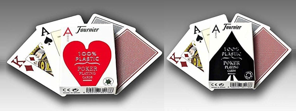 2 800 cartes de poker Texas Hold'em en placage de haute qualité (unité)