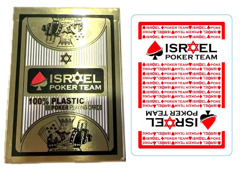 קלפים GOLD Premium לפוקר 100% פלסטיק (ליחידה)