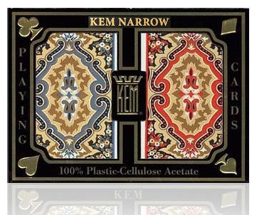 Nouvelles cartes en plastique KEM pour le jeu de rami