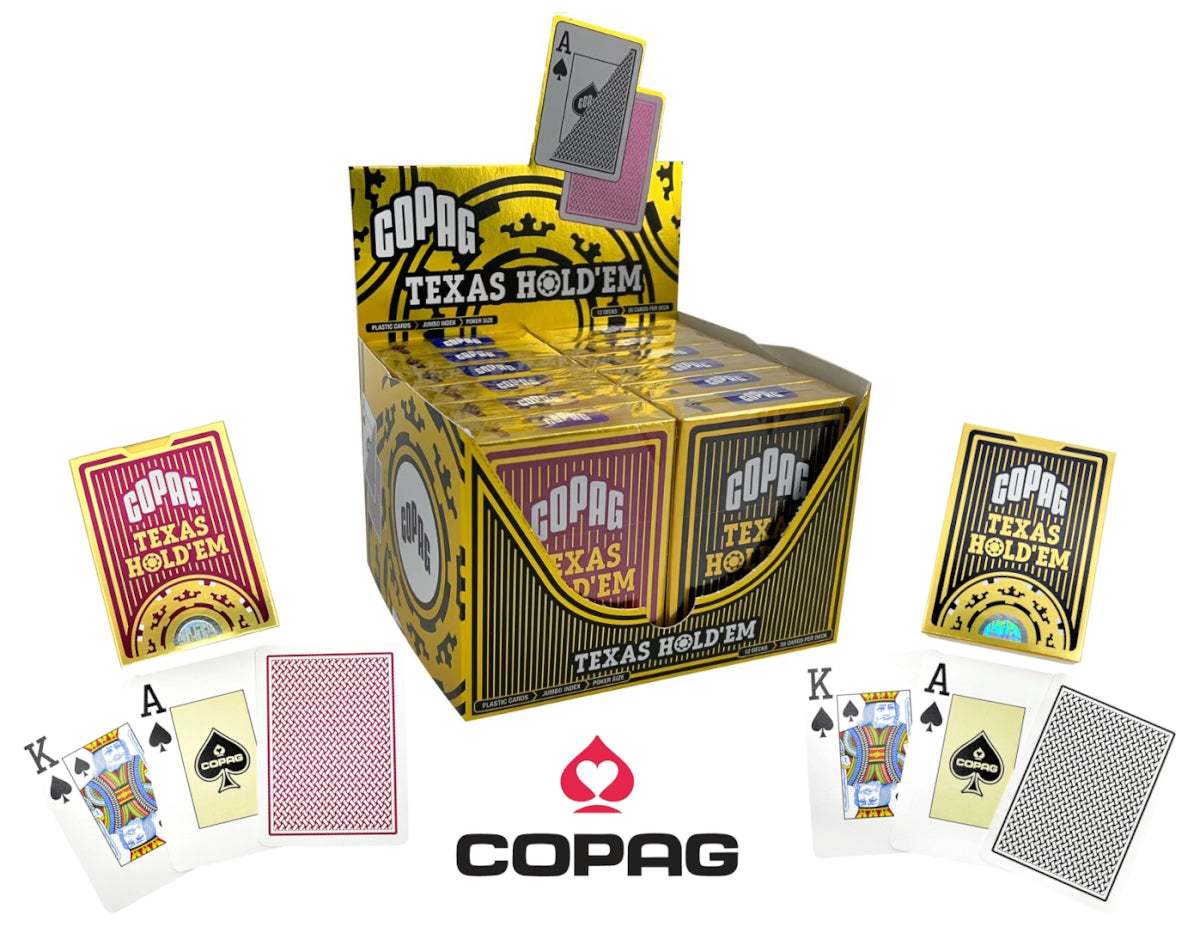 קלפים פלסטיק קופאג טקסס הולדם COPAG