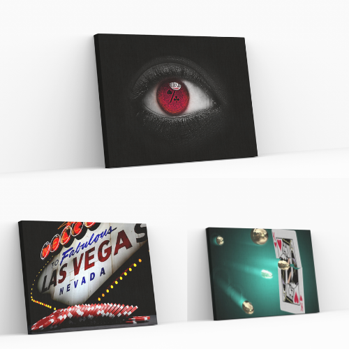 Images sur toile de poker