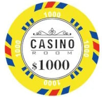 Jetons en céramique de casino (₪2,9 par unité)