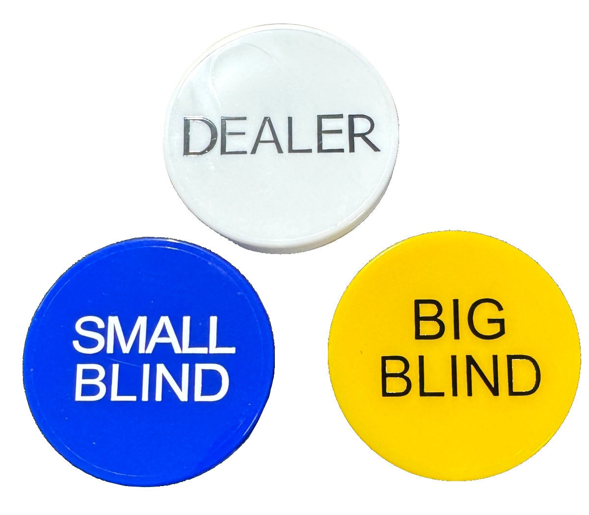 3 boutons pour le poker