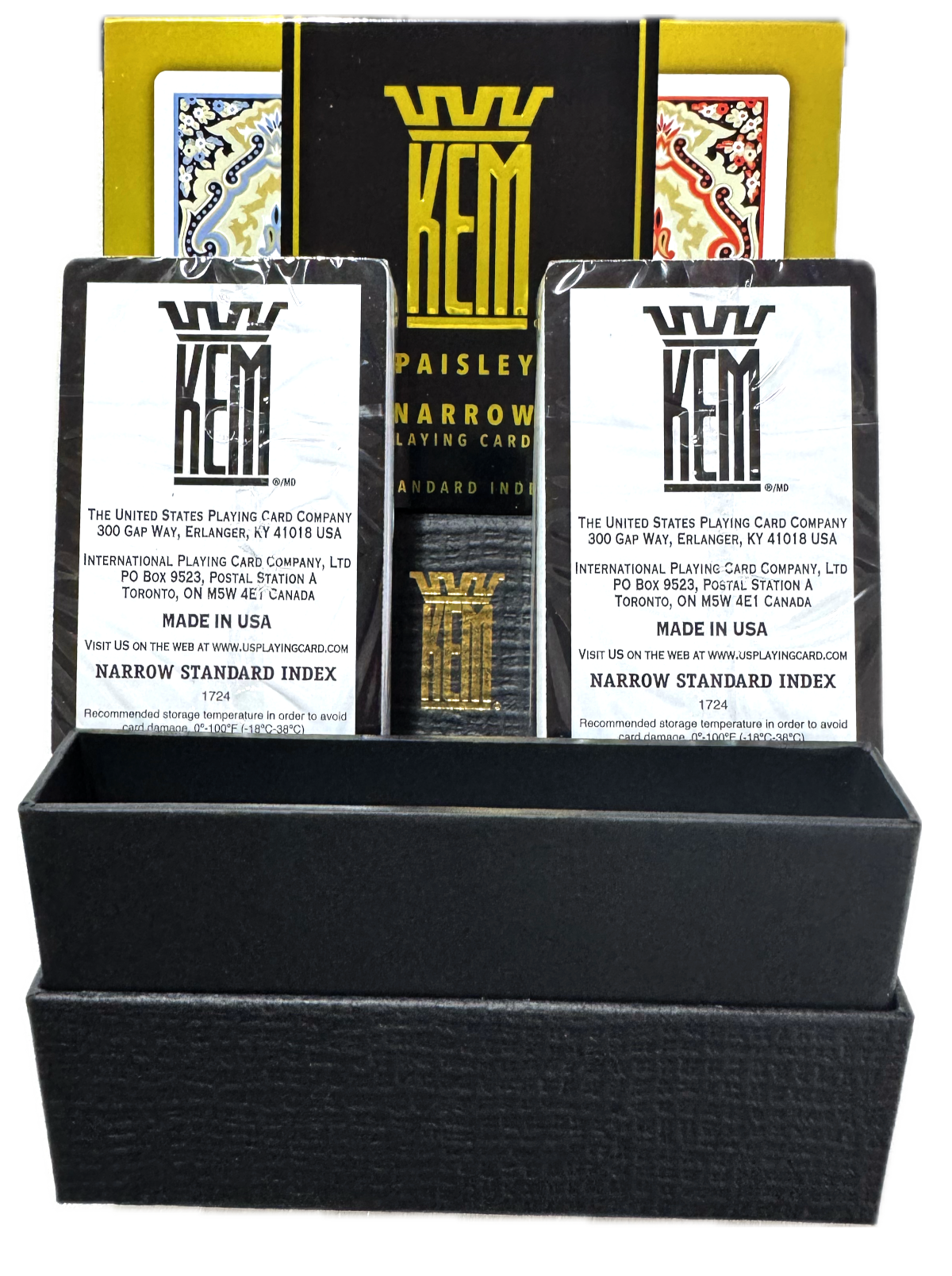 KEM קלפים פלסטיק החדש למשחק רמי