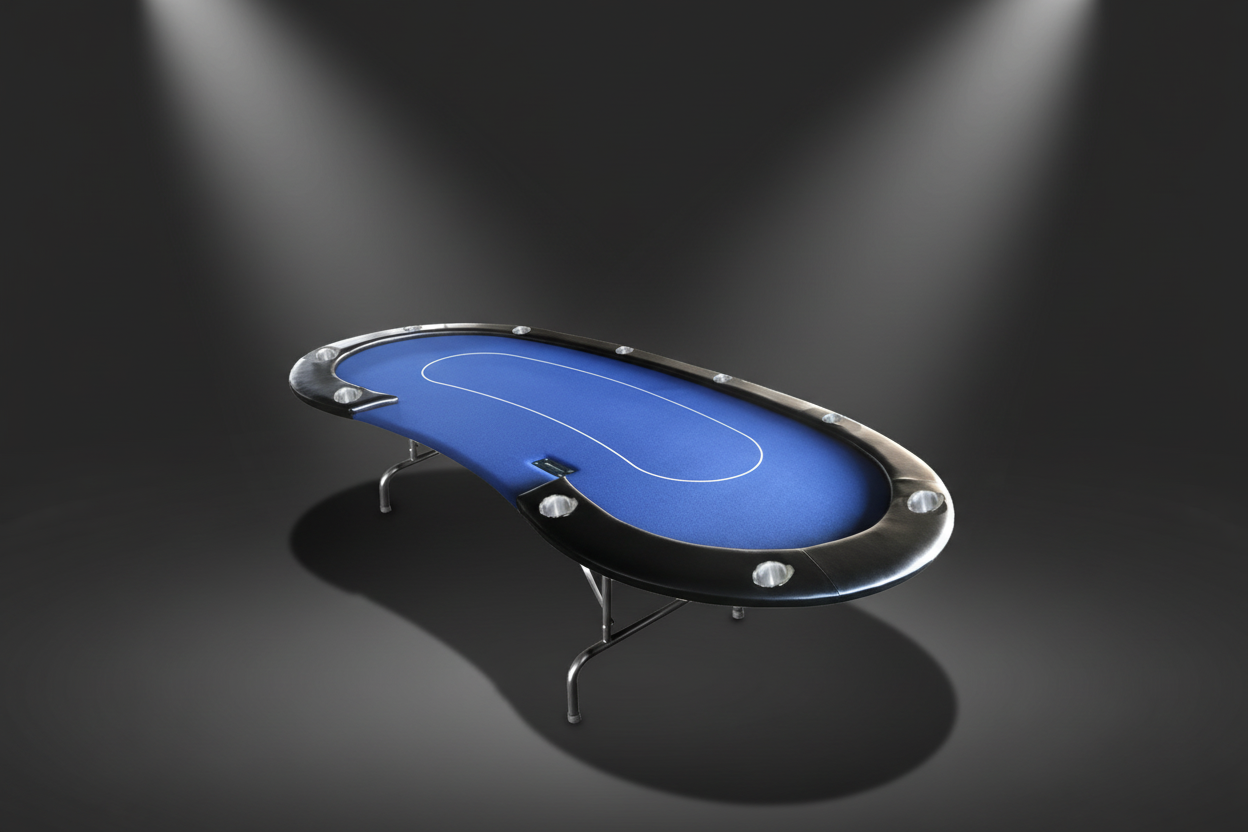 שולחן פוקר כחול סטודיו
