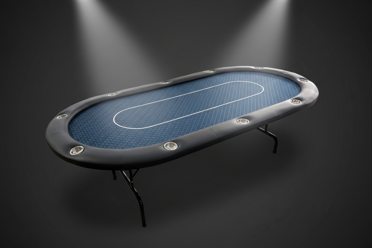 שולחן פוקר כחול כהה סטודיו