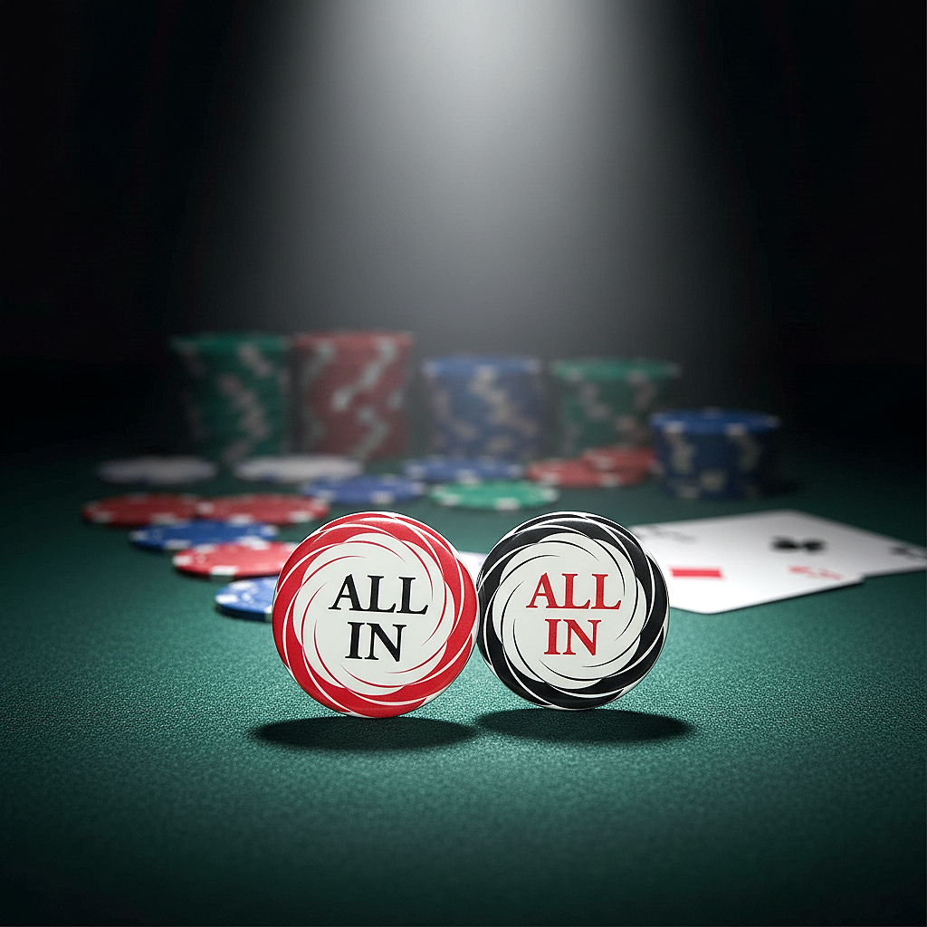 כפתור ALL IN עגול