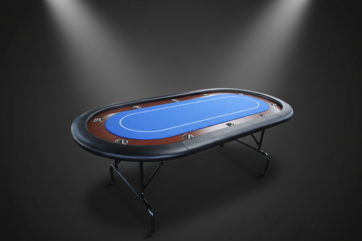 שולחן פוקר כחול סטודיו