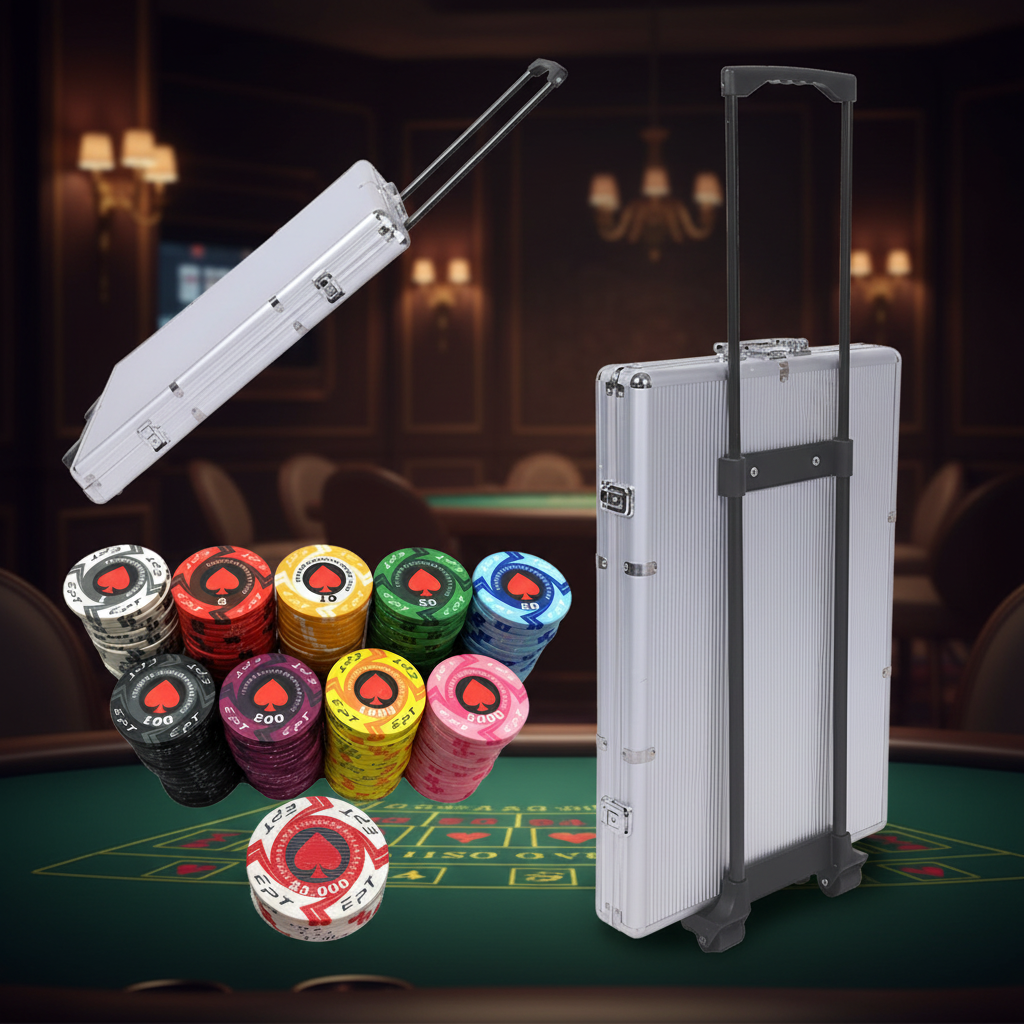 מזוודת פוקר EPT - אווירת קזינו