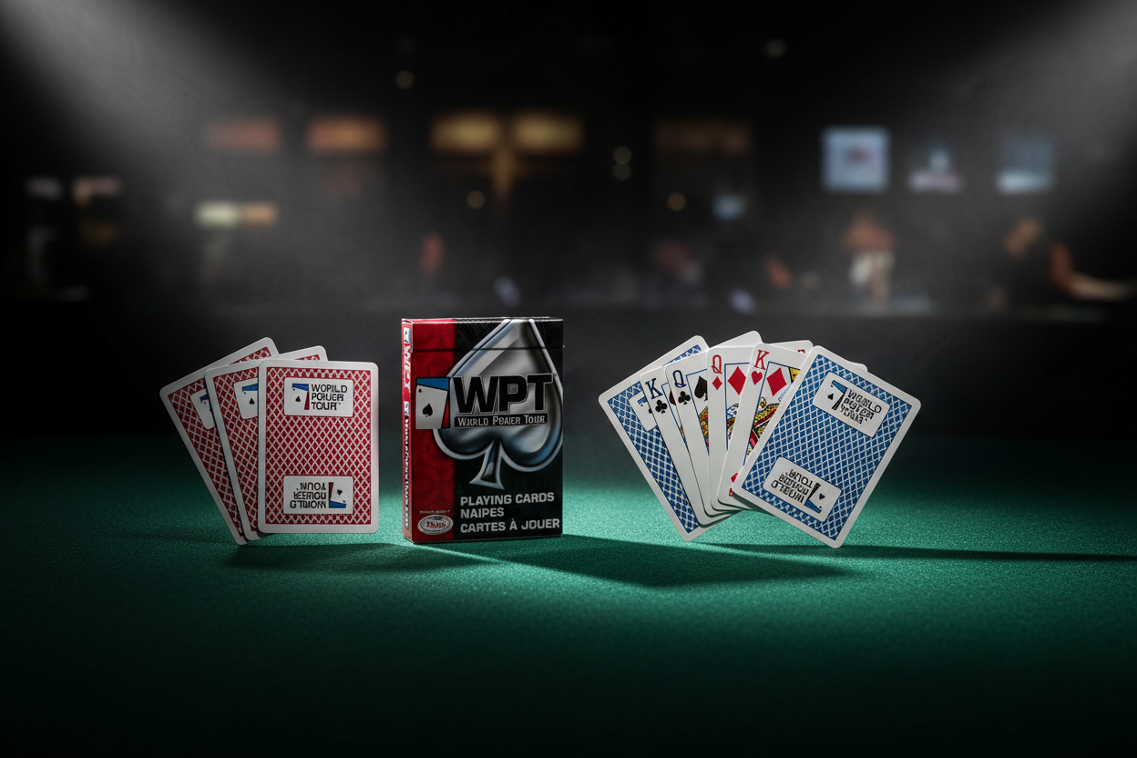 קלפי בייסיקל BEE World Poker Tour – קלפים מקצועיים לטורניר פוקר