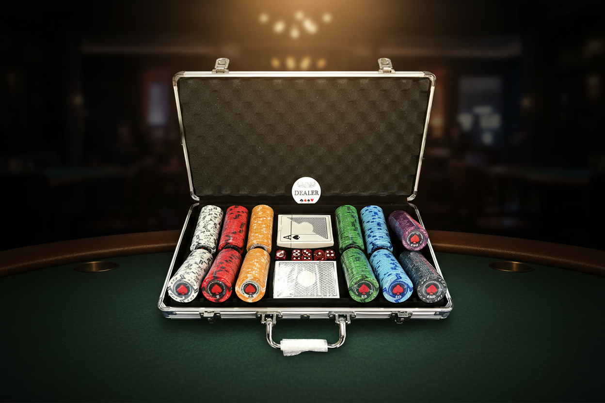 מזוודת EPT פתוחה - אווירת קזינו