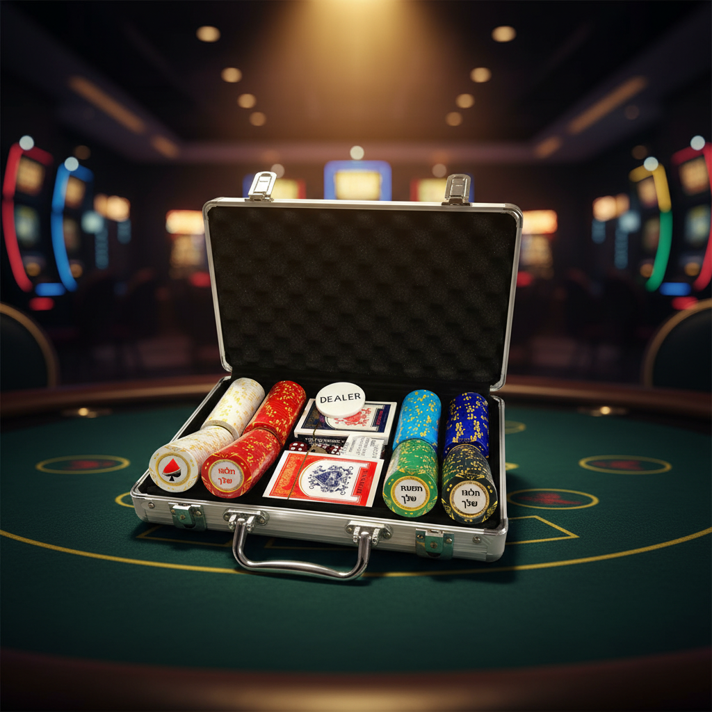 מזוודת חברים ממותגת - אווירת קזינו