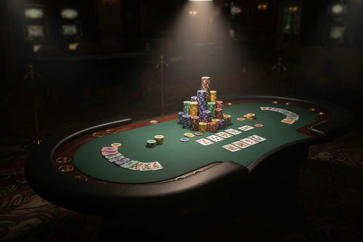 ז'יטוני Casino High Stakes מלבניים 500-25000 על שולחן פוקר