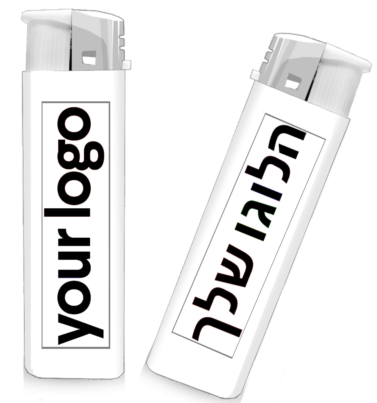 מדבקות מלבניות בהדפס שחור (10 י"ח)