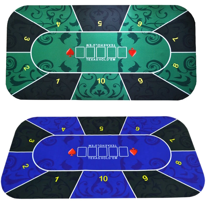 Dessus en caoutchouc pour poker conçu