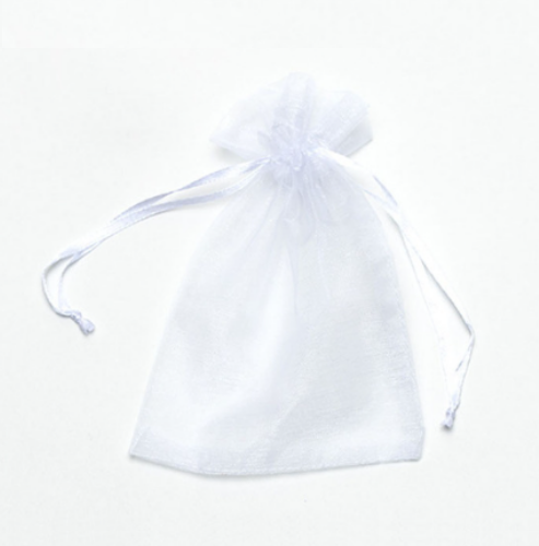 Sacs en organza blanc