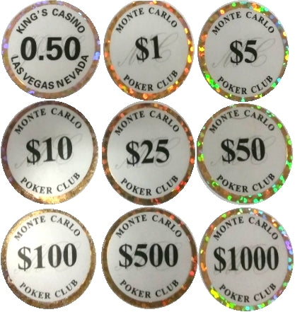 מדבקות (ליחידה) PVC לז'יטונים