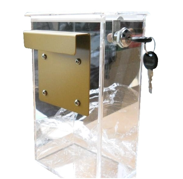 Plexiglass awning with lock