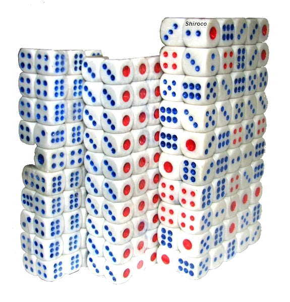 Dés pour jeux de backgammon Monopoly (10 pièces)