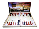 Grand plateau de backgammon en bois de haute qualité