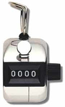 Compteur numérateur manuel 9999 en métal argenté