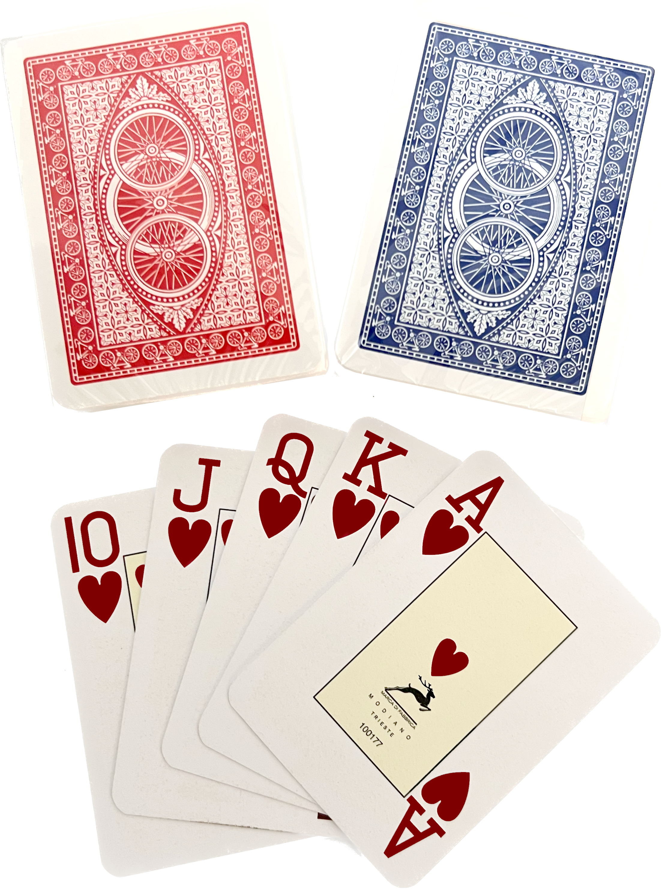 Cartes de vélo en plastique Modiano (unité)