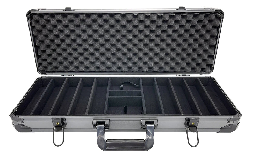 מזוודת פוקר שחורה ריקה ל 500 ז'יטונים HT