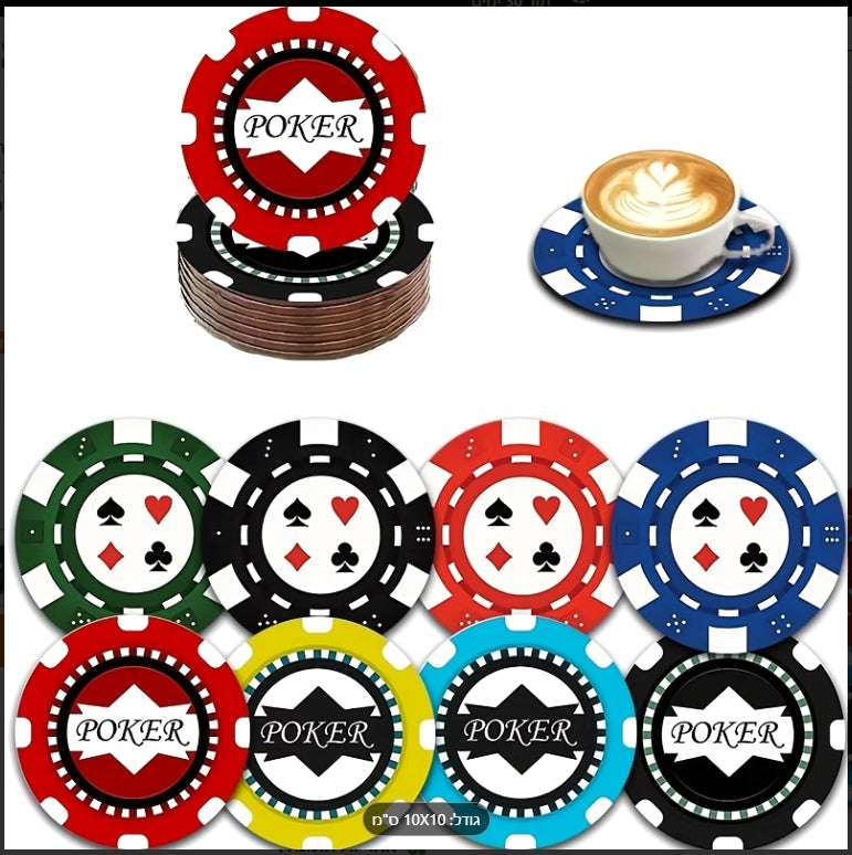 Dessous de verre fantaisie en silicone pour tasses