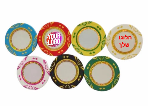 מזוודת פוקר ממותגת חימר חברים  300