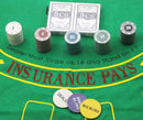 Coffret de 200 jetons de poker Texas Hold'em dans une boîte en fer blanc