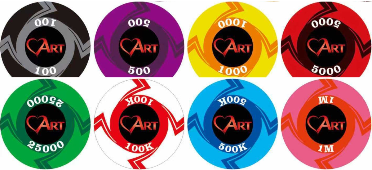 500 chips de crème de marque 