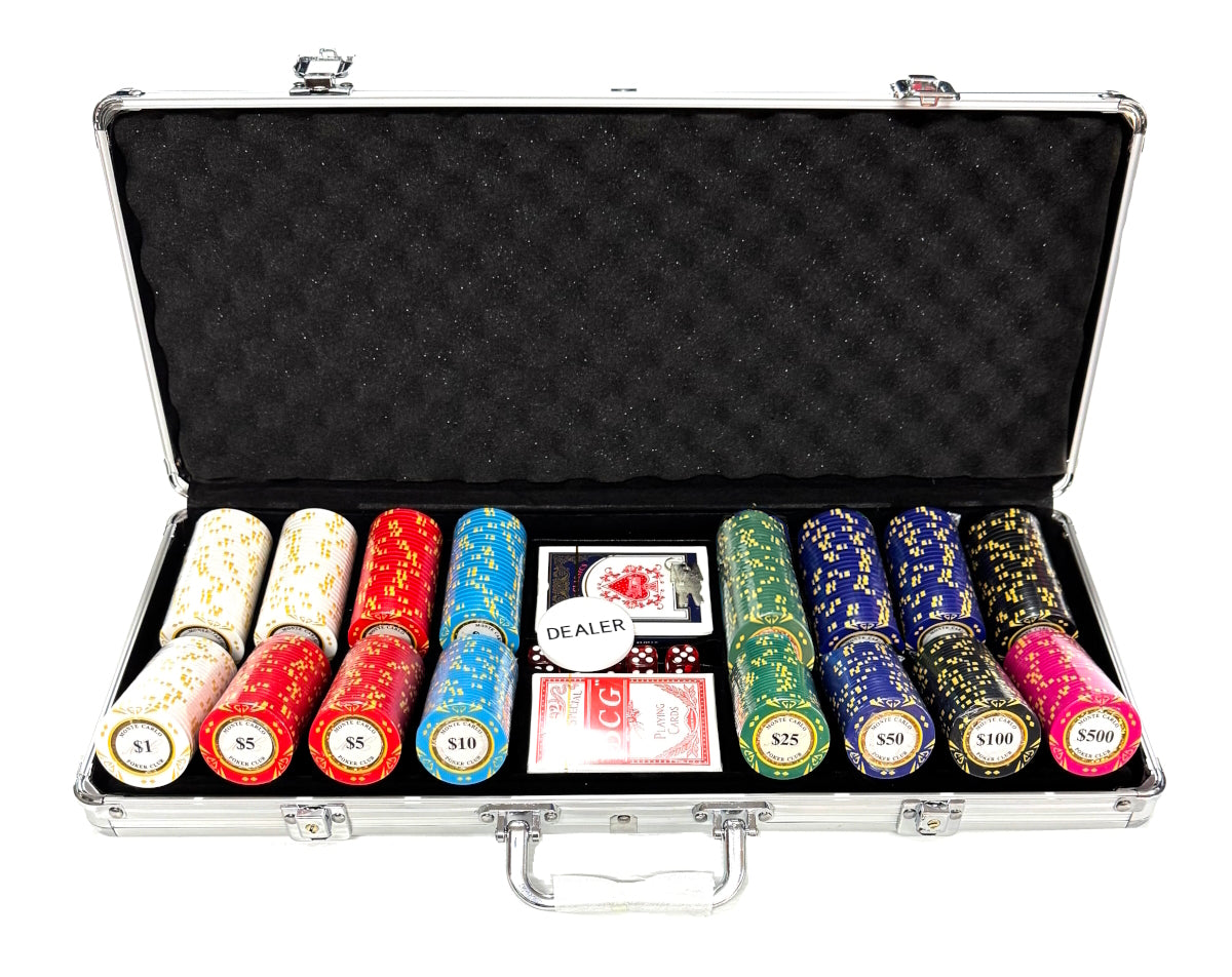 Valise de poker 400 argile Monte Carlo Diamond 14 g 