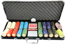 Valise de poker 500 argile Monte Carlo Diamond 14 g 