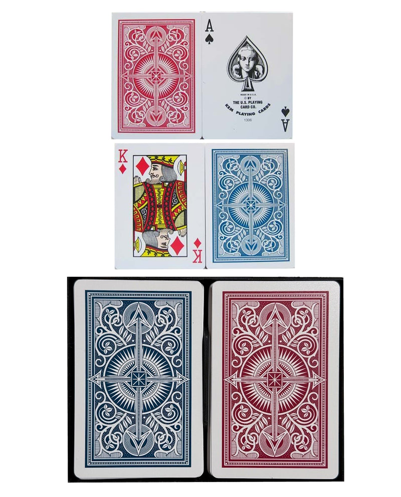 Cartes à jouer ARROW en plastique de haute qualité KEM pour le poker 21