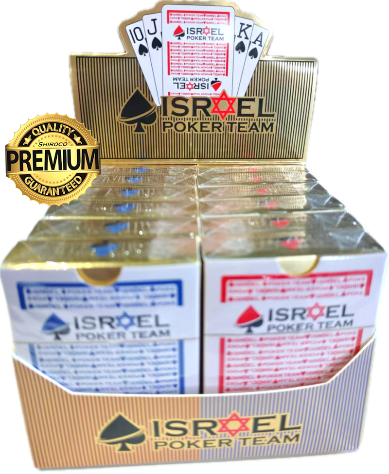 קלפים premium לפוקר 100% פלסטיק (ליחידה)