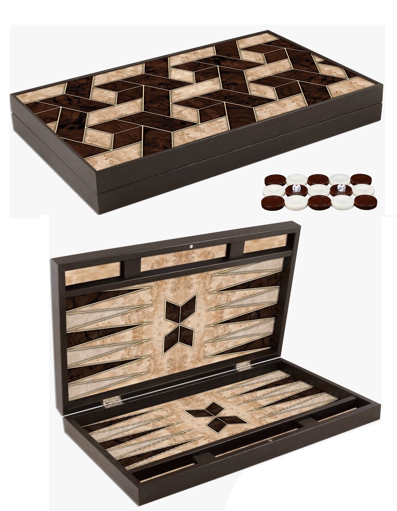 לוח שש בש (טורקי גדול) איכותי מעץ