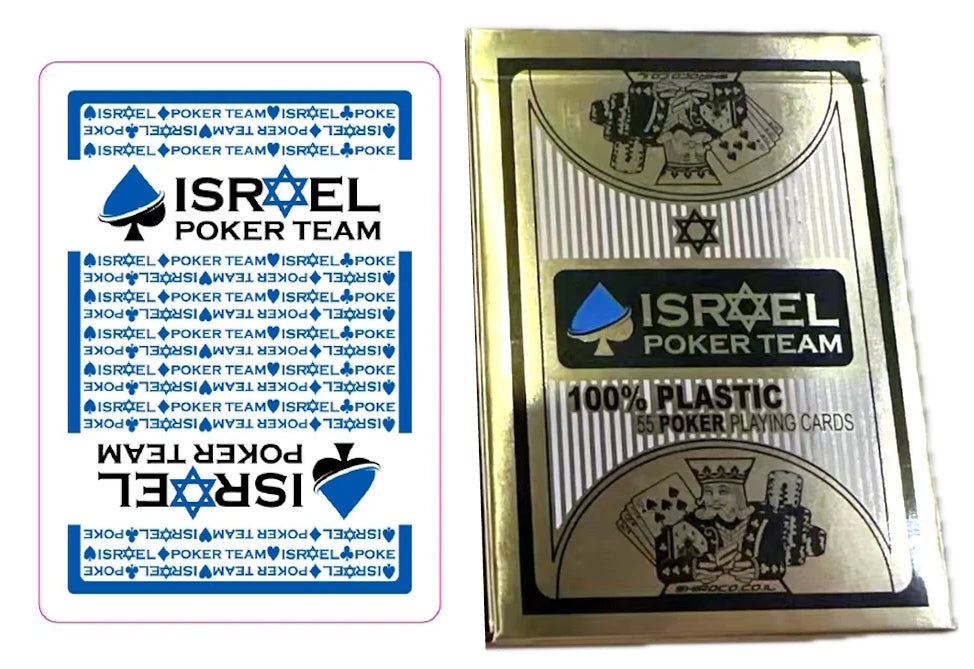 קלפים GOLD Premium לפוקר 100% פלסטיק (ליחידה)
