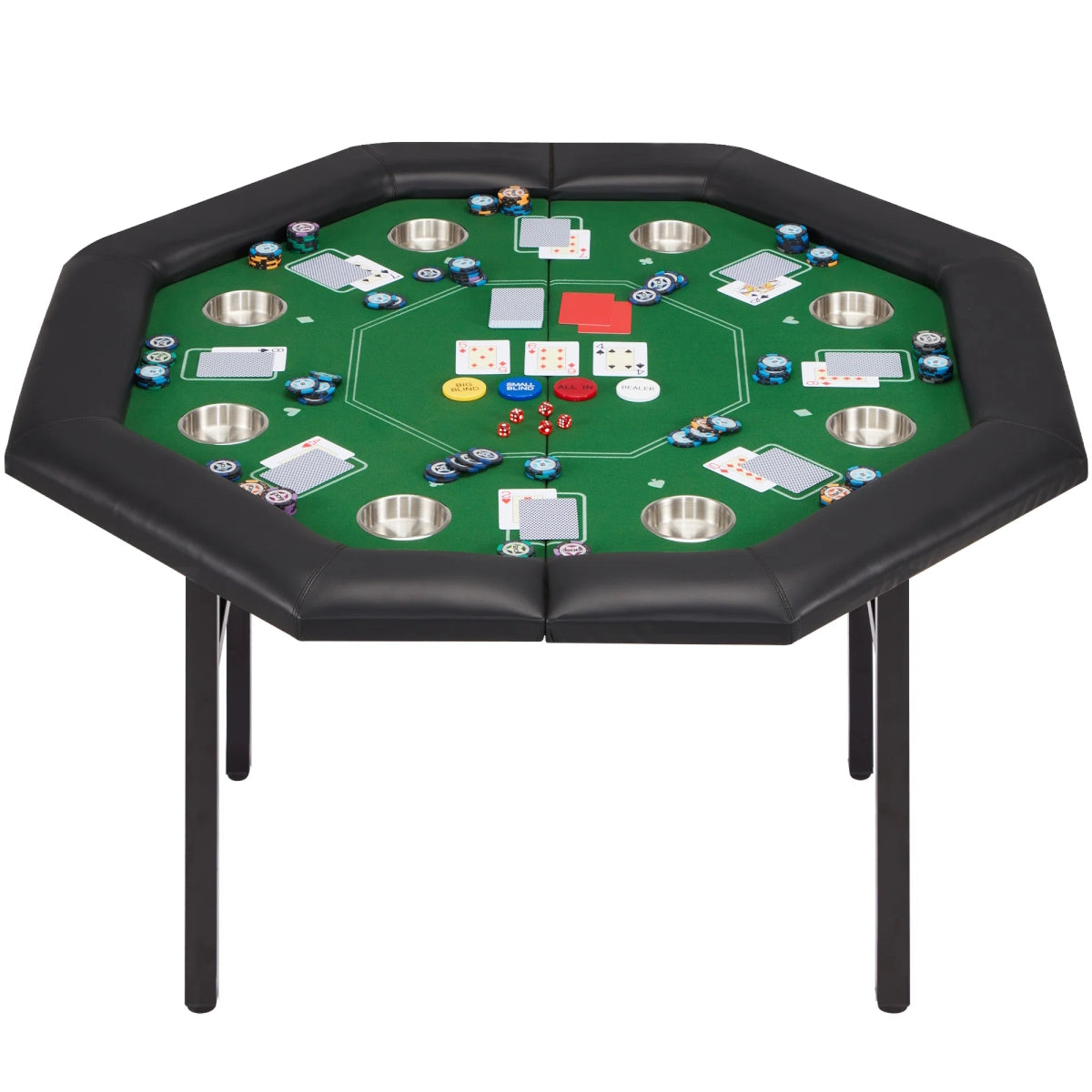 Table de poker octogonale 1,22