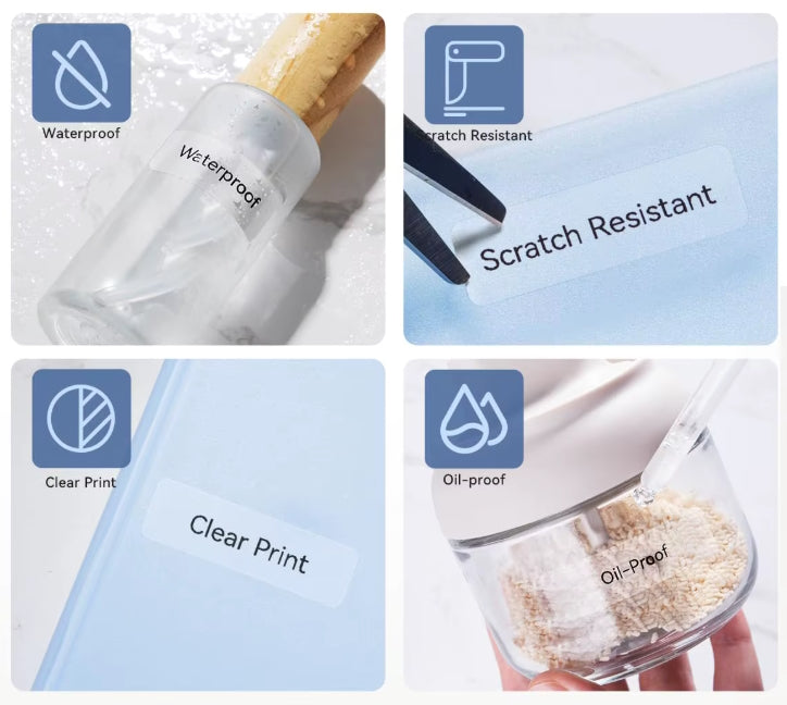 Autocollants en PVC transparents conçus sur mesure