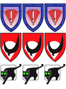 מדבקות תג יחידה שקופות לחלון רכב PVC