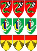 מדבקות תג יחידה שקופות לחלון רכב PVC