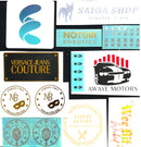 Autocollants UV de marque