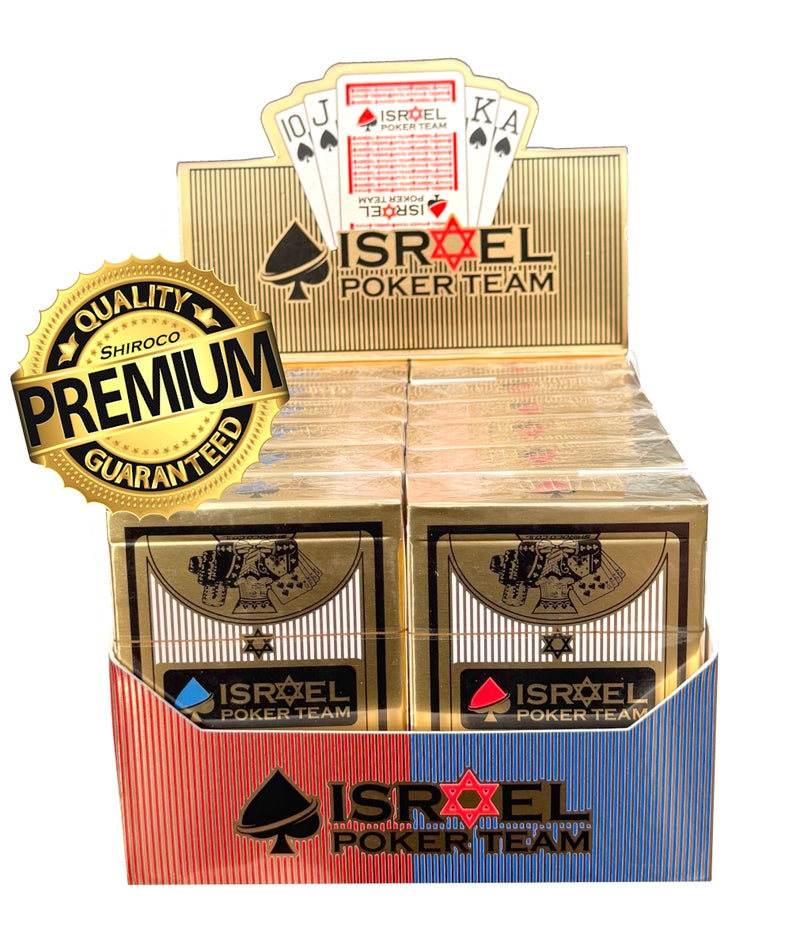 קלפים premium לפוקר 100% פלסטיק (ליחידה)