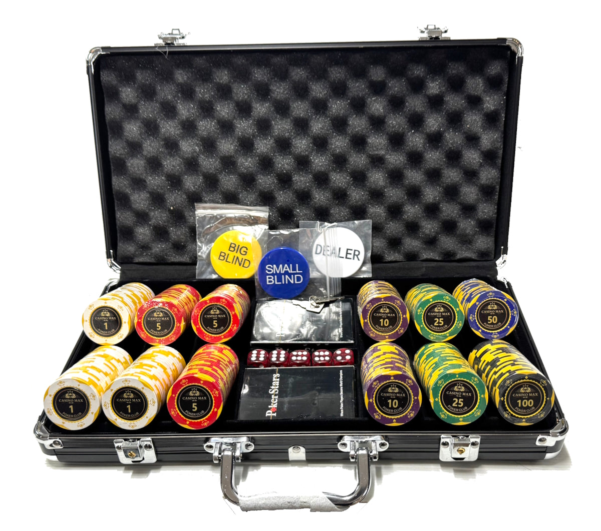 מזוודת פוקר 300 חימר מקס 13.5 גרם