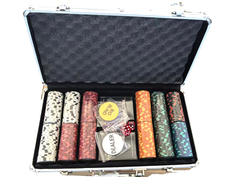 Valise de poker 300 argile Monte Carlo Diamond 14 g 