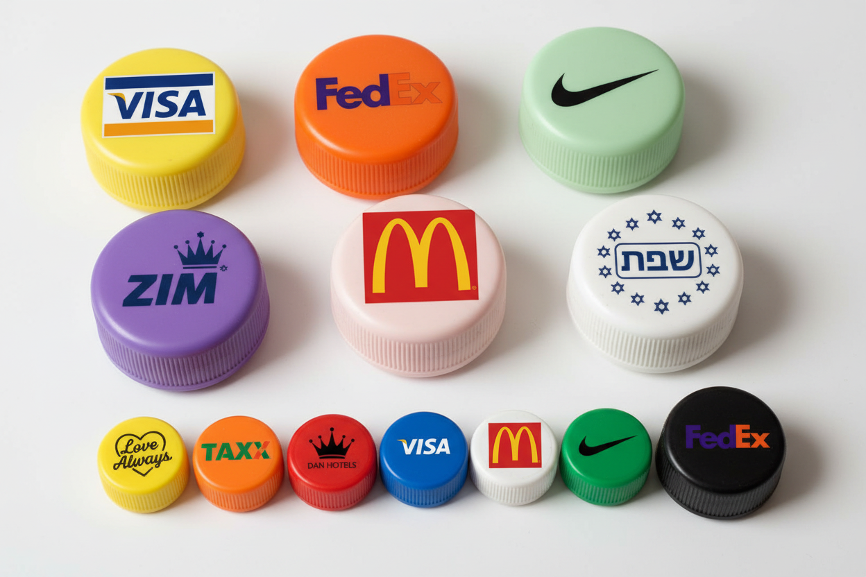 הדפסה על פקקים לבקבוקים בצבע מלא